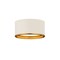 Z-Lite Arlo 2 Light Flush Mount, Matte White & Rubbed Brass 2303F2-MW-RB - alternate 1